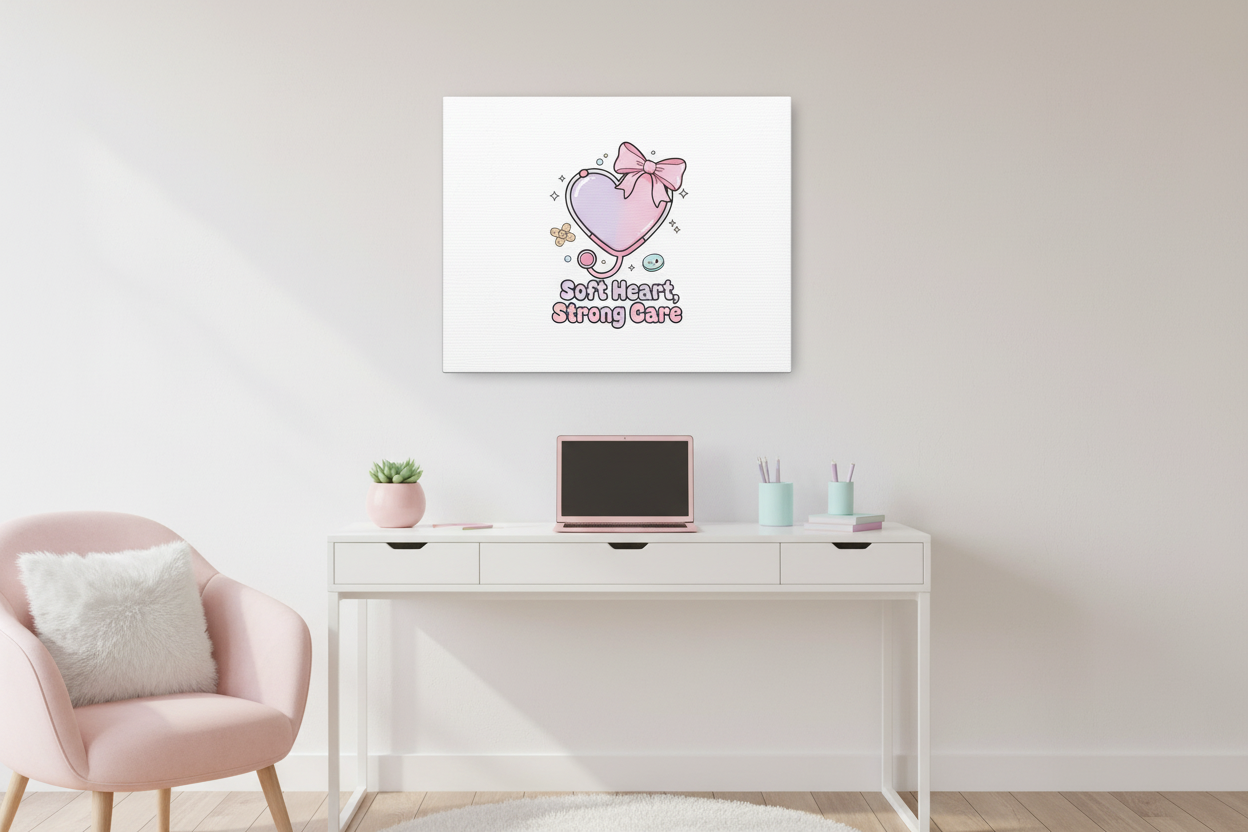 Soft Heart Canvas - Office