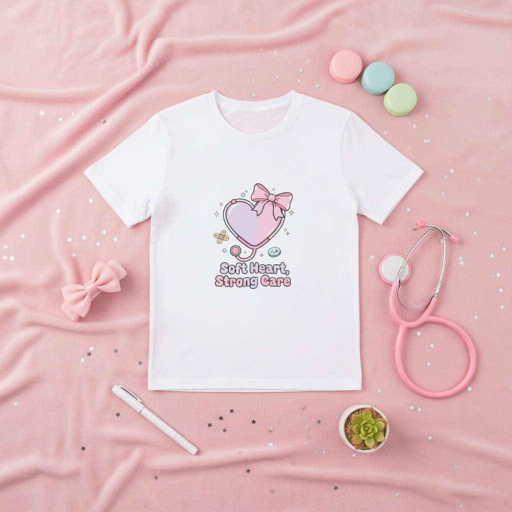 Soft Heart Tee - Flat Lay