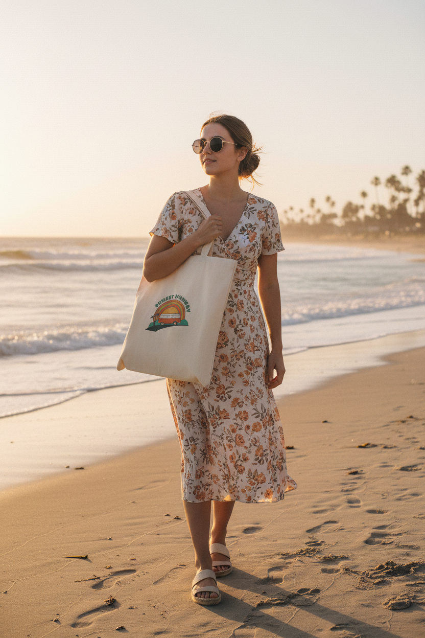 Sunset Highway Tote - Beach Woman
