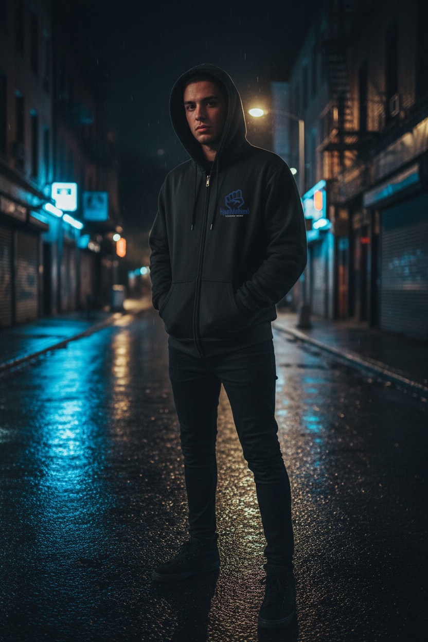Zip Hoodie - Night Street
